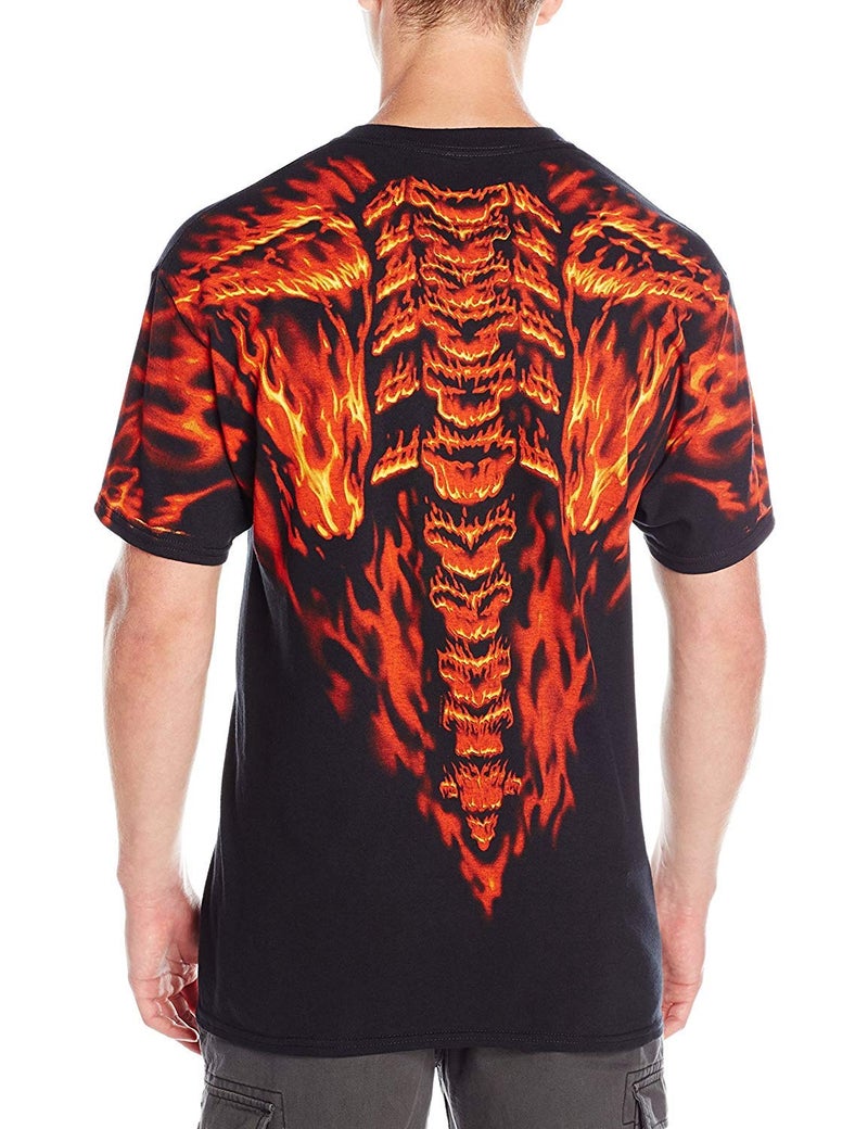 Liquid Blue Men's Raging Inferno T-Shirt, Black, Large - Image 2